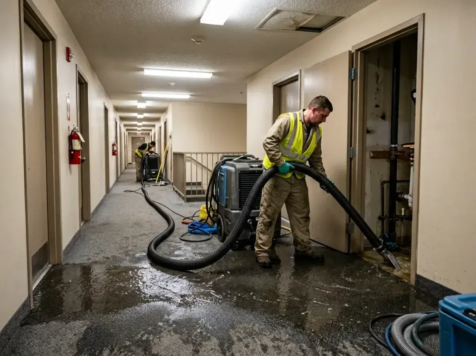 multi-unit-apartment-hallway-f-005 — frequently asked questions, Emergency Burst Pipe Water Extraction & Removal in Alabaste…